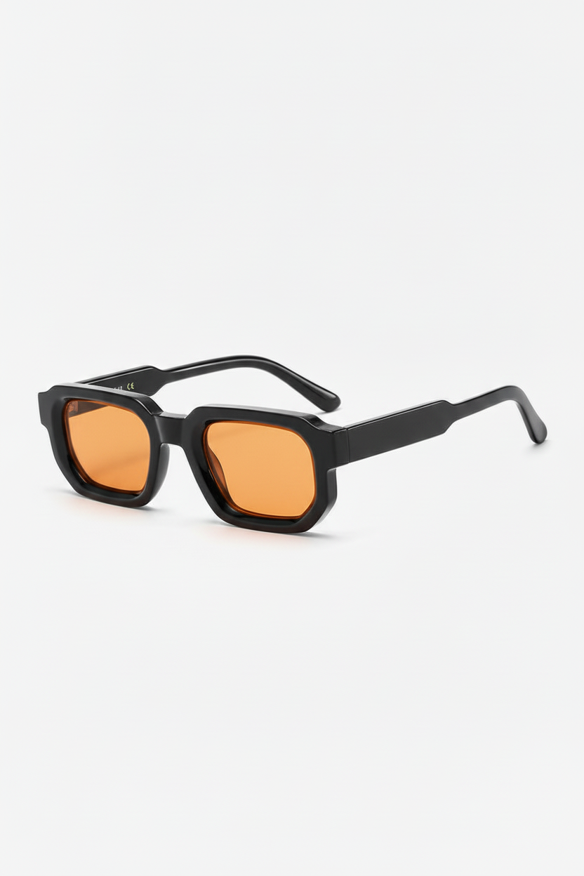 Lunettes orange fond harmonisé