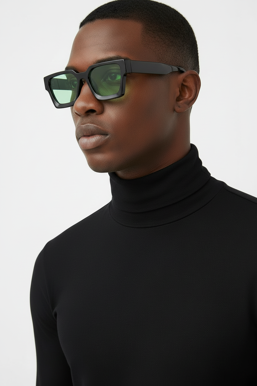 Modèle col roulé avec chaîne en or